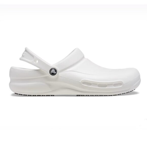 NEW - CROCS BISTRO SLIP RESISTANT WORK CLOG, WHITE - WOMEN'S  7 - Picture 4 of 10